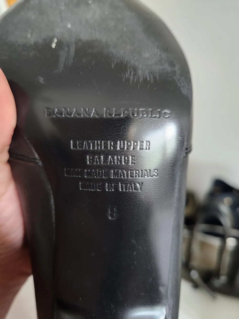 Banana Republic Black Over-the-Knee Pointed Leather Boots